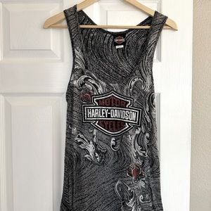 M Grey Harley Davidson burnout tank from Kelowna. NWOT.